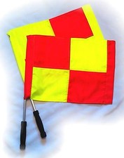  Hi Viz LINESMAN Flags Pair