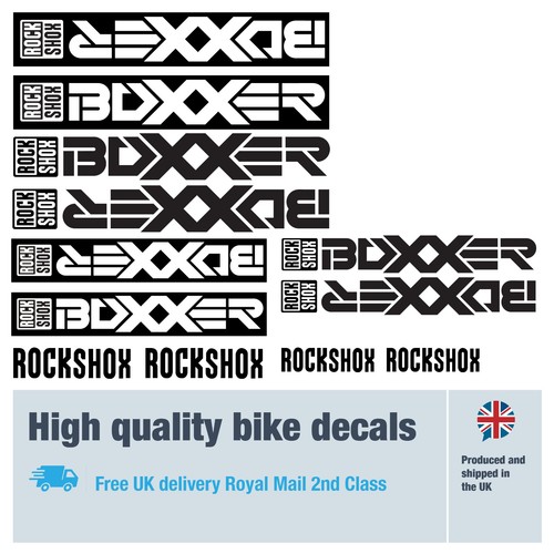Rockshox boxxer fork decals - boxxer,