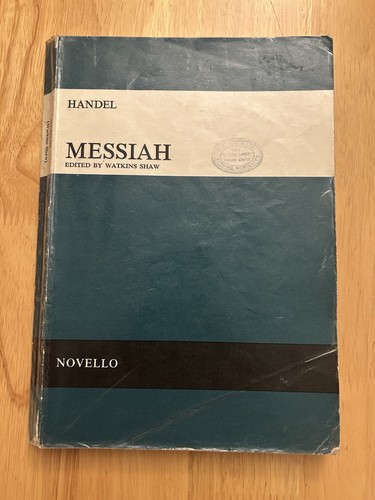 Handel messiah choral score - handel:,