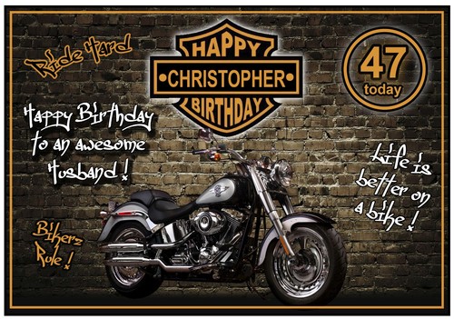 Personalised graffiti biker - personalised,