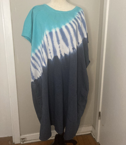 Livi blue white tie dye - blue,