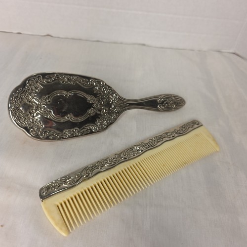 Vintage comb and brush - vintage, vanity