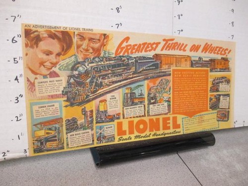 Newspaper 1940 lionel toy - ad,