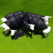 ⭐️CUSTOM BRITAINS 1:32 - Cattle - Black Hereford - SEE DESCRIPT - Cow cows bull