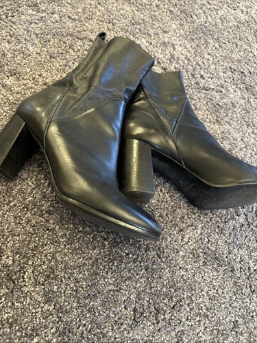 Dune boots leather with ankle - leather,