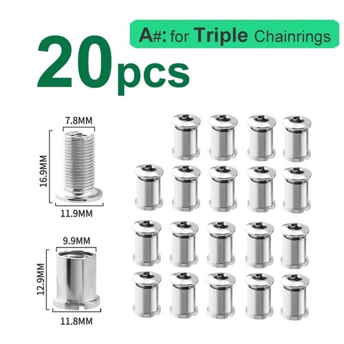 20pc bicycle chainring bolts - bicycle,
