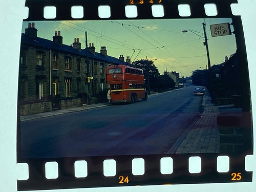 Huddersfield trolley bus 35mm - trolley,