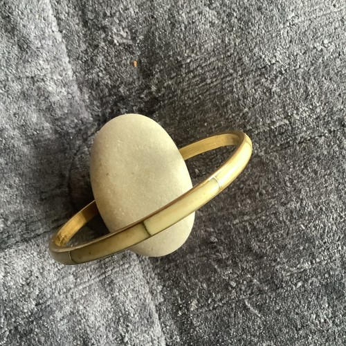 Vintage brass slave bangle - brass,