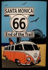 VW BUS STICKER "SANTA MONICA