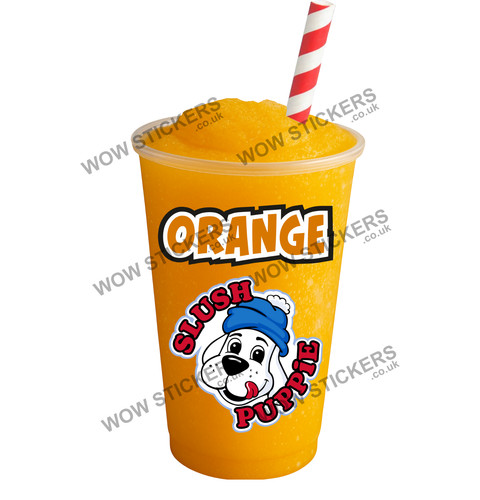Ice cream van sticker - , orange