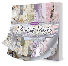 HUNKYDORY SAMPLE PAINTED PETALS DOUBLE SIDED  12 X 8" X 8" PAPERS FOR CRAFTS