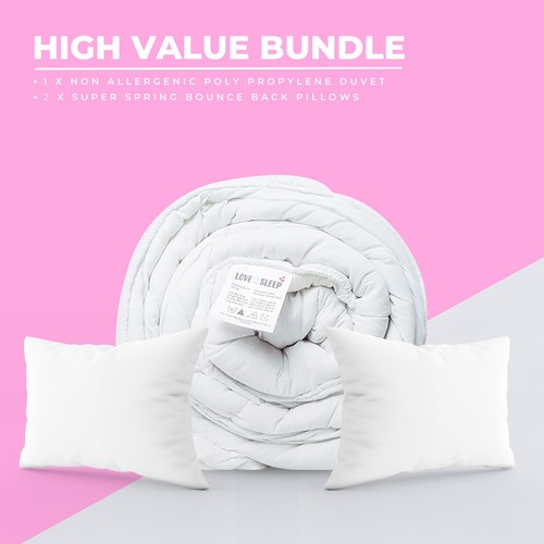 Duvet quilt 2 pillows - quilt,