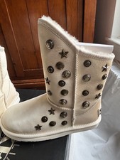UK7 Studded sheepskin boots by