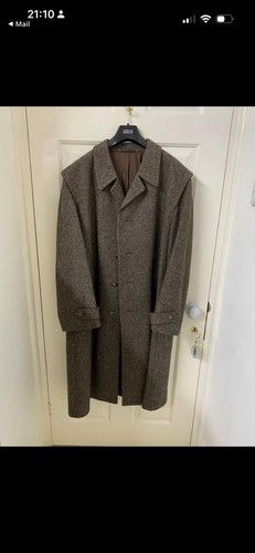 Brown loden wool - , overcoat