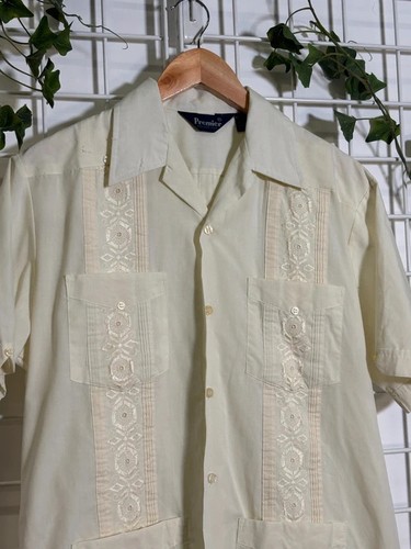 Men cream guayabera - men’s, cuban