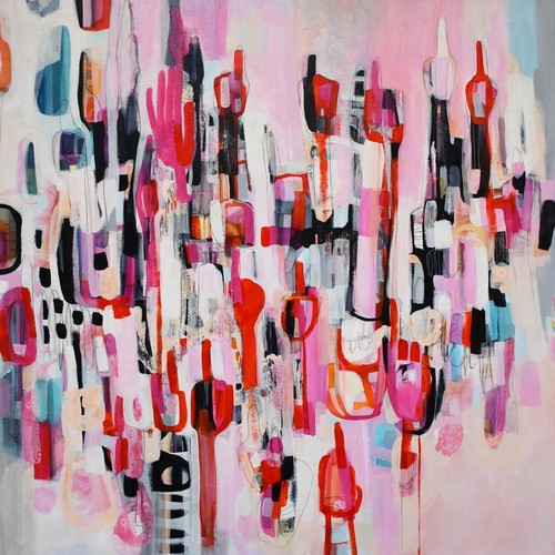 Large colourful abstract - large,
