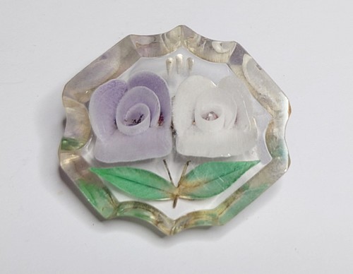 Vintage 1950s reverse carved - vintage,
