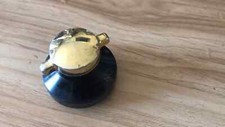 stoves diplomat belling black and gold warming plate control knob