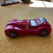 Red Tinplate Classic Sports Car Biscuit/Storage Tin, or Mancave Display (Empty)
