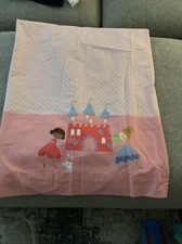 Pair Of Curtains ,pink An White Dots  With Nursery Border 