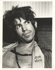 Keith Richards Rolling Stones by Chalkie Davies Original 8x10 Photo 1978 RARE