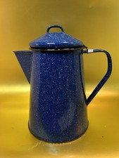 Vintage blue speckled - vintage, enamel