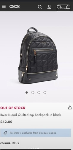 River island black faux - island,