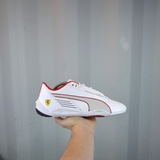 UK 8.5 - Puma Ferrari R-Cat White Speedcat Men’s Trainers Shoes 307893-02