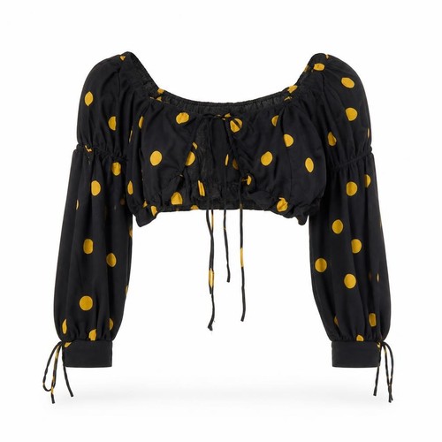 Topshop womens cropped blouse - womens,