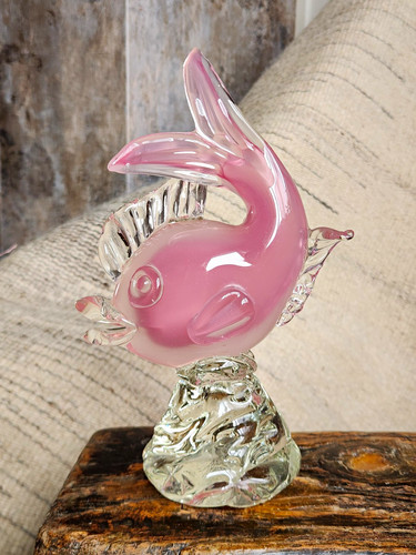 Art glass fish - glass,