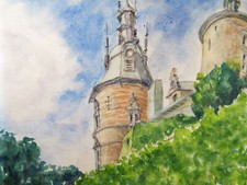 Original Watercolour, 'French