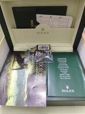 Rolex Submariner Box 31.00.04 2006 D Serial  Booklets/Tags/Calender Card/Holder