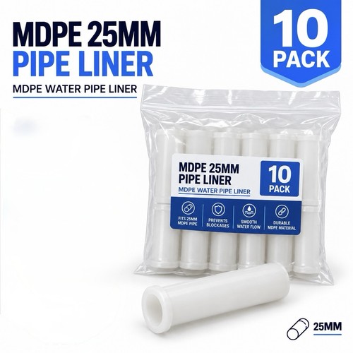 10x 25mm mdpe - 25mm, liners