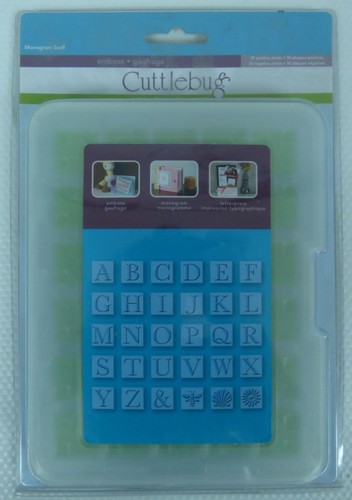 Cuttlebug monogram serif - cuttlebug,