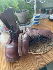 Dr. Martens Vintage Boots Size Uk 9 10 Hole Oxblood Leather