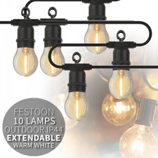 10 Large Warm White LED