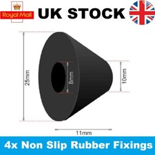4 Non Slip Rubber Toilet Seat