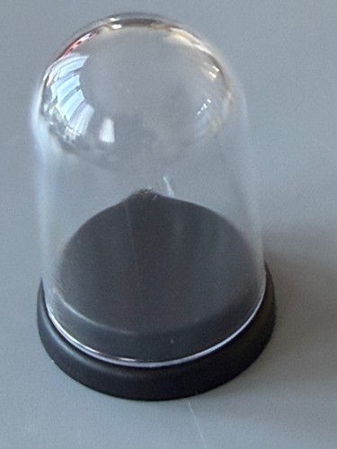 Clear acrylic dome with black - acrylic,