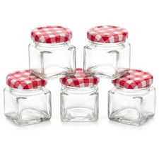 Small glass jars screw top - small,