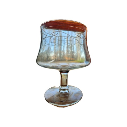 Footed glass compote clear - glass,