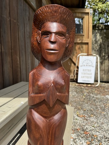Large hand carved wooden - hand-carved,