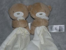 Marks and Spencer teddy comforter soft toy  cream bear blankie