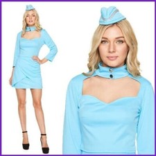 Ladies Mile High Air Stewardess Costume