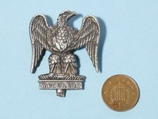 1904 Bent & Parker Silver WATERLOO Royal Scots Greys OFFICERS Badge #ESK