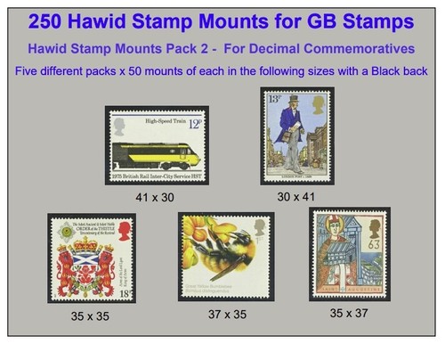 Hawid stamp mounts 5 - x,