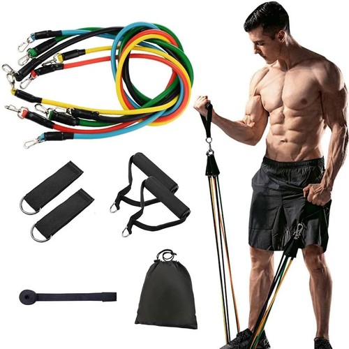 11pcs resistance bands - resistance, workout