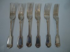 Vintage Forks Set Of 6 Silver