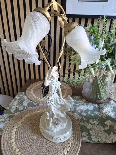 Art nouveau lady figurine - art,