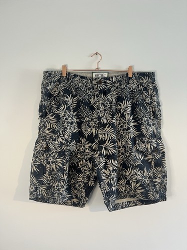 Mantaray navy white - &, floral