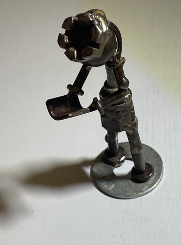Welded metal figure sculpture - welded,